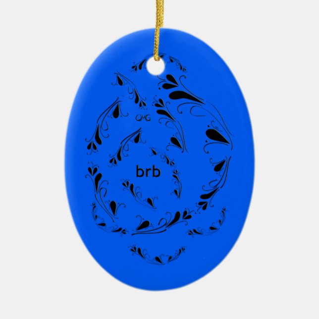 OMG! brb Ceramic Ornament (Front)