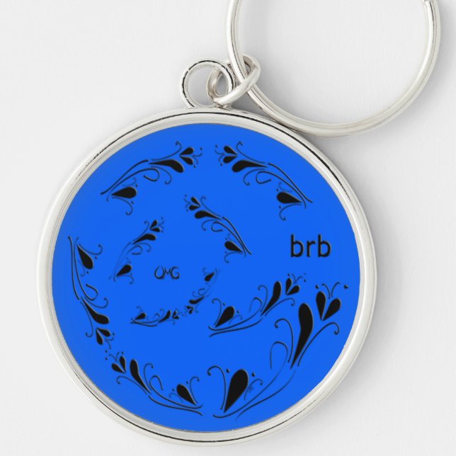 OMG! brb Key Ring (Front)