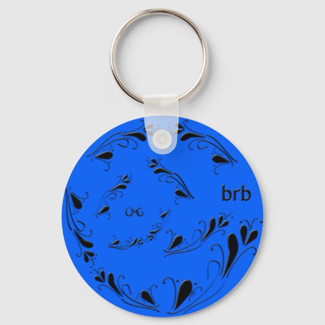 OMG! brb Key Ring (Front)