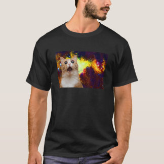OMG Cat in Space Meme Crazy Cat in Space T-Shirt