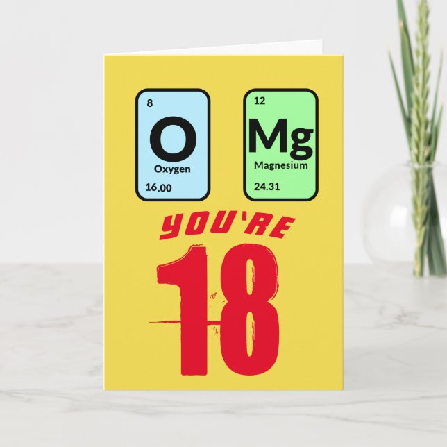 OMg Customizable Birthday Card (Front)
