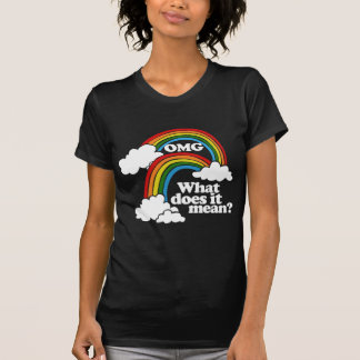 OMG Double Rainbow What Does It Mean T-Shirt
