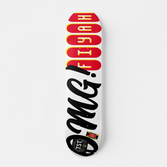 OMG FIYAH  JMT 7 3/4" Skateboard Deck (Front)
