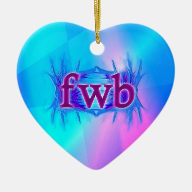 OMG! fwb Ceramic Tree Decoration (Front)
