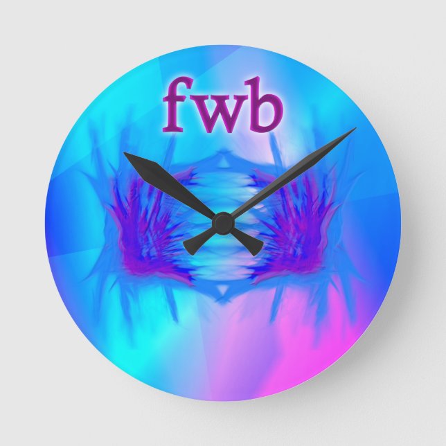 OMG! fwb Round Clock (Front)