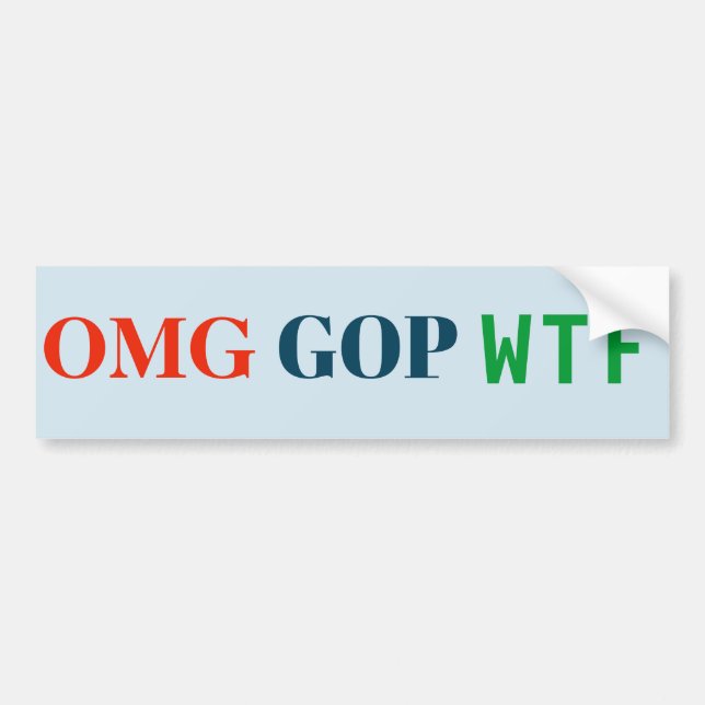 OMG GOP WTF sticker (Front)