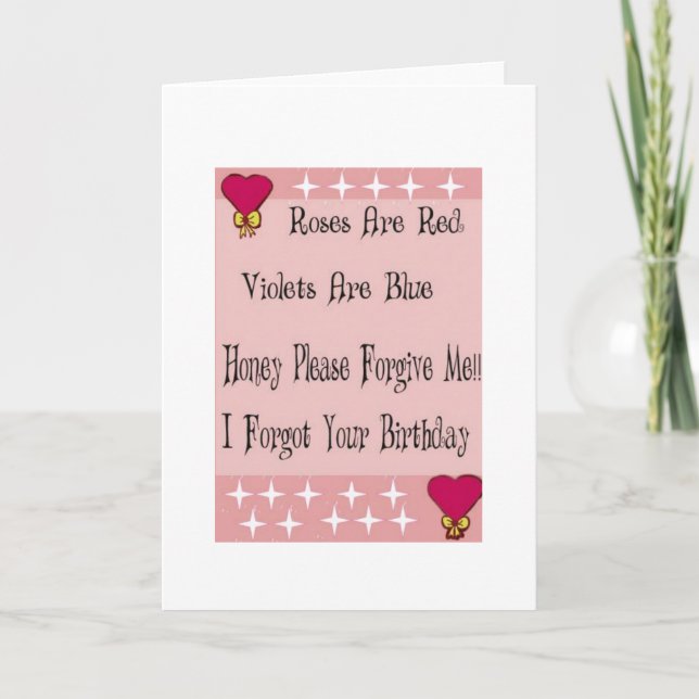 OMG!! I forgot Your Birthday Card (Front)