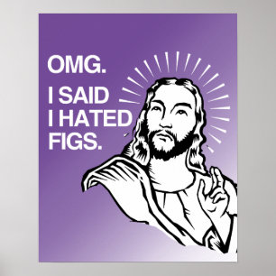 OMG, I SAID I HATED FIGS POSTER
