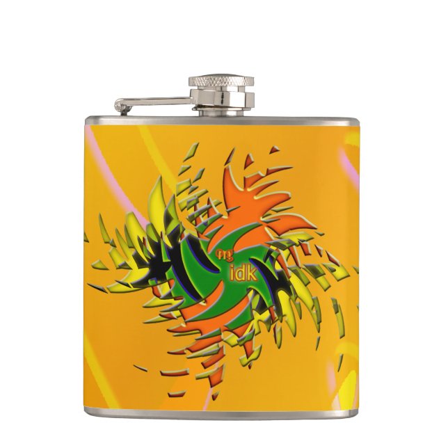 OMG! idk Hip Flask (Front)
