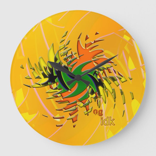 OMG! idk Large Clock (Front)