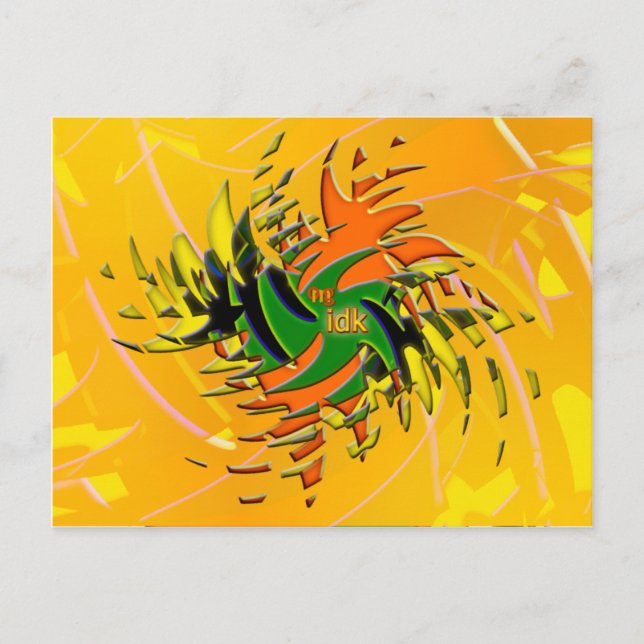 OMG! idk Postcard (Front)