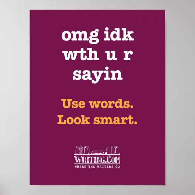 omg idk wth poster (Front)