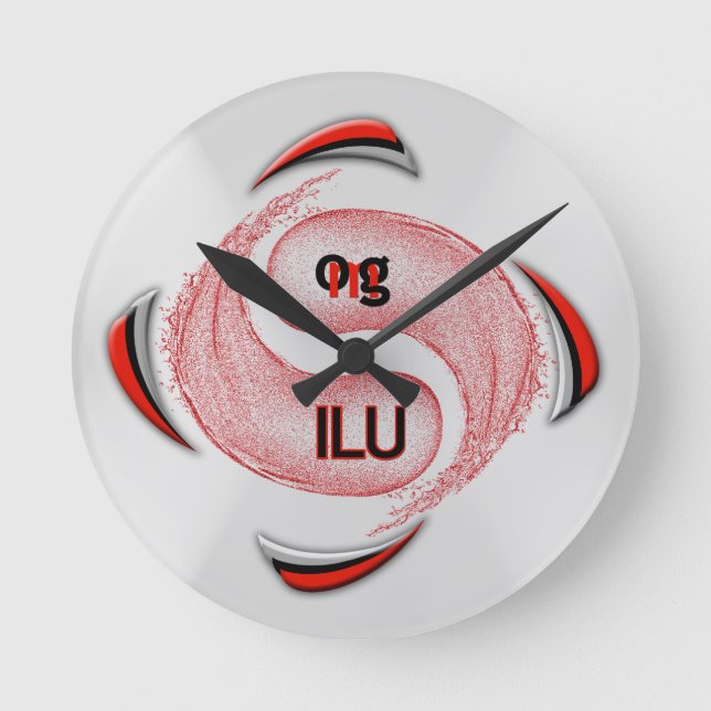 OMG! ilu Round Clock (Front)