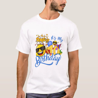 OMG It s My 10th Birthday Boy T-Shirt