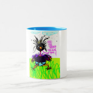 OMG, it's a SPRING CHICKIE coffee mug. Two-Tone Coffee Mug