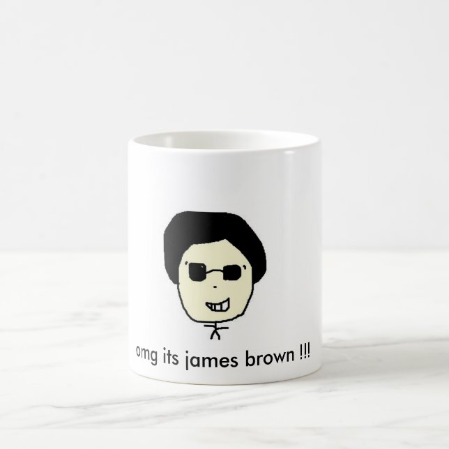 omg its james brown !!! coffee mug (Center)