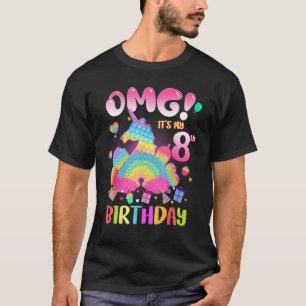OMG It's My 8th Birthday Girl Fidget 8 Years old B T-Shirt