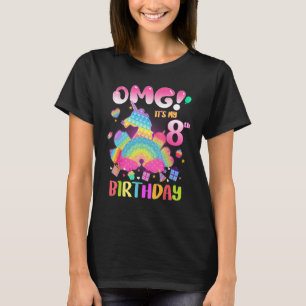 OMG It's My 8th Birthday Girl Fidget 8 Years old B T-Shirt