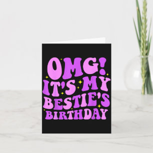 Omg It's My Ie's Birthday Funny Friend Birthday  Card