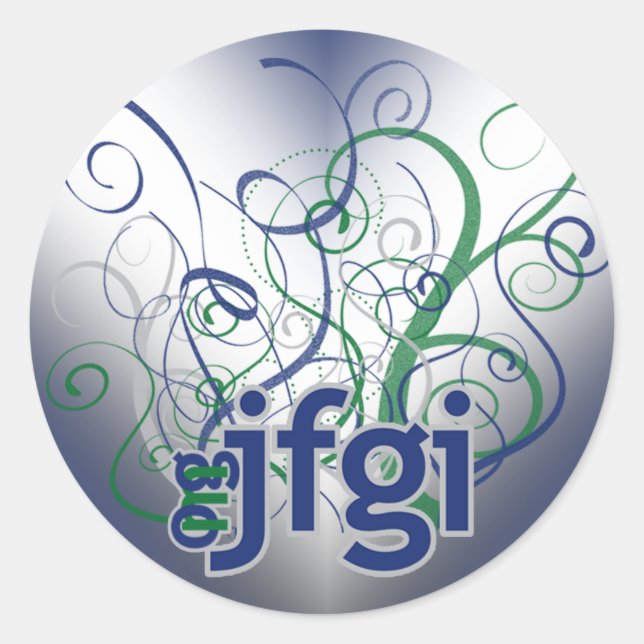 OMG! jfgi Classic Round Sticker (Front)