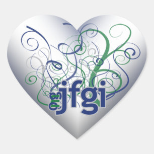 OMG! jfgi Heart Sticker