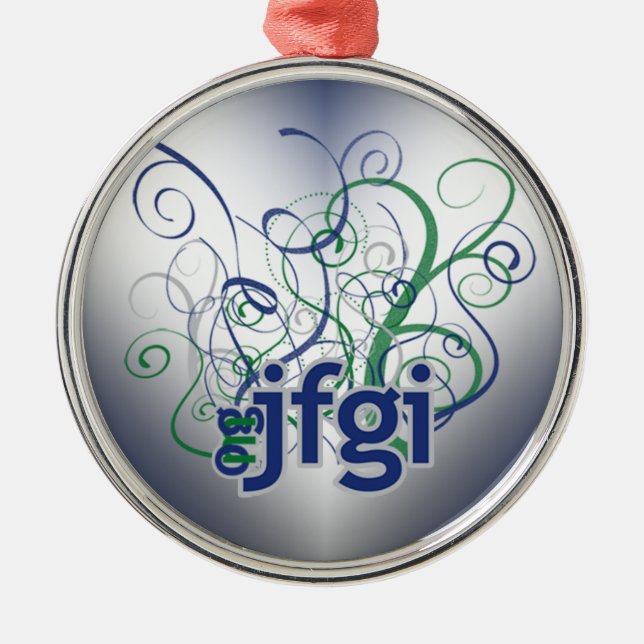 OMG! jfgi Metal Tree Decoration (Front)