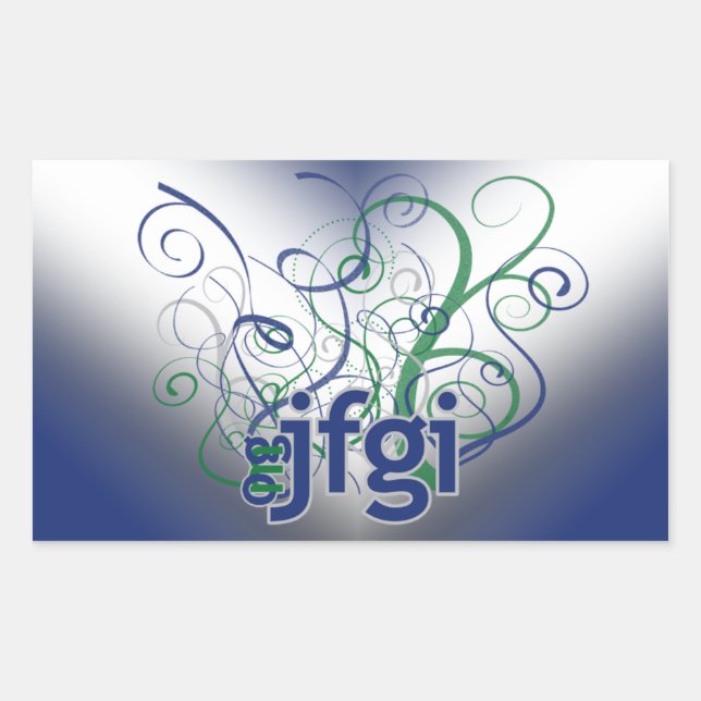 OMG! jfgi Rectangular Sticker (Front)