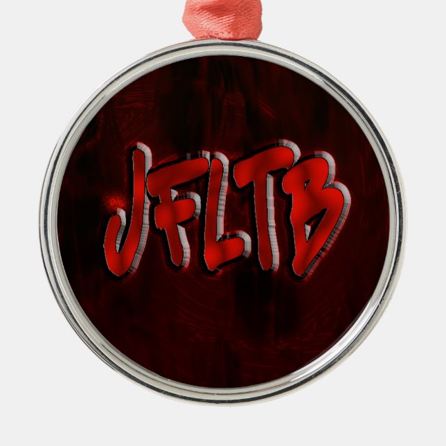 OMG! jfltb Metal Ornament (Front)