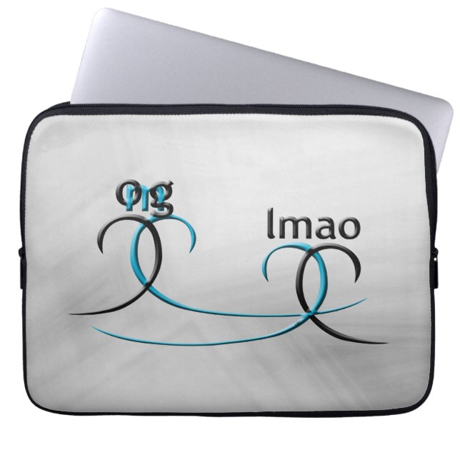 OMG! lmao Laptop Sleeve (Front)