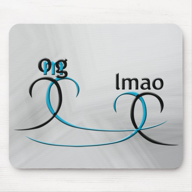 OMG! lmao Mouse Pad (Front)