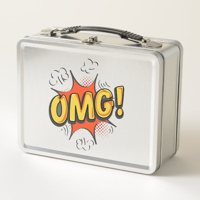 OMG logo Metal Lunch Box (Front)