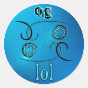 OMG! lol Classic Round Sticker