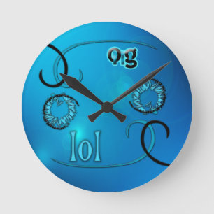 OMG! lol Round Clock