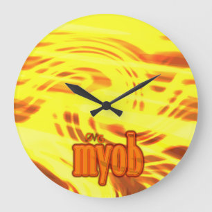 OMG! myob Large Clock