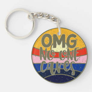 OMG No One Cares T-Shirt Key Ring