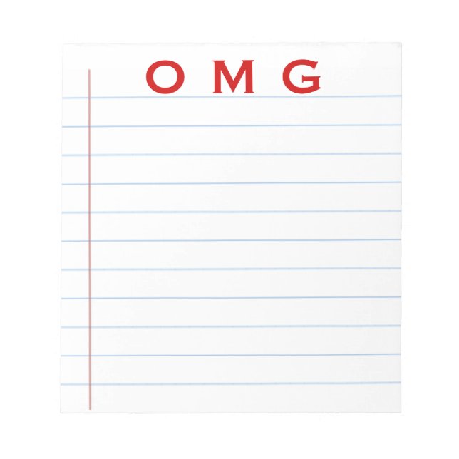 OMG Notepad (Front)