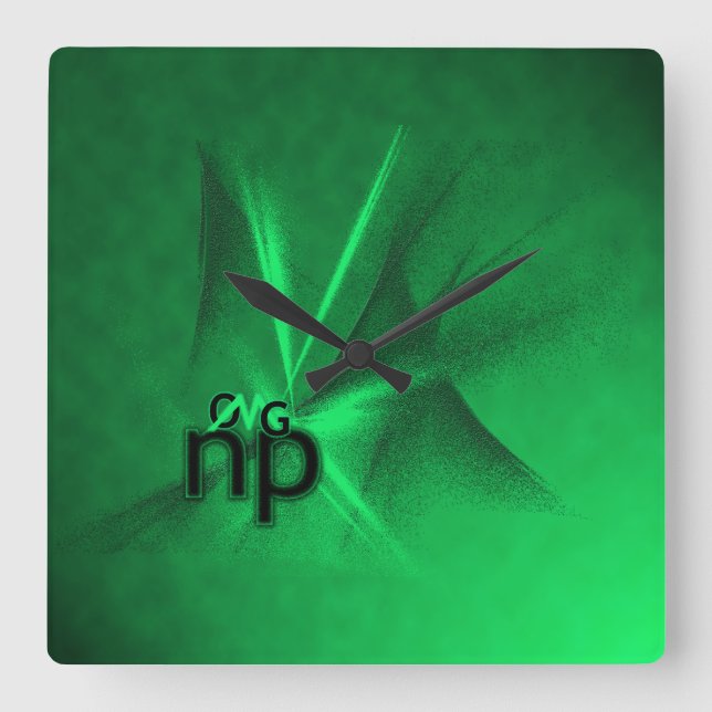 OMG! np Square Wall Clock (Front)