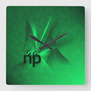 OMG! np Square Wall Clock