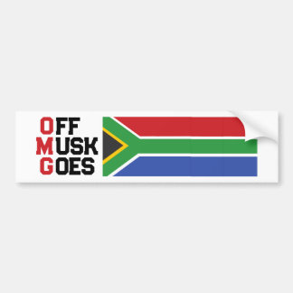 OMG Off Musk Goes Back to South Africa Bumper Sticker