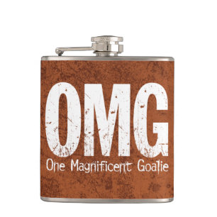 OMG: One Magnificent Goalie (Hockey) Hip Flask