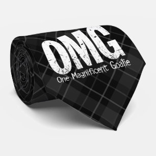 OMG: One Magnificent Goalie (Hockey) Tie