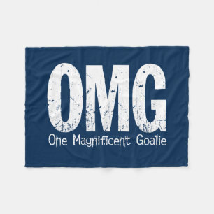 OMG: One Magnificent Goalie (Soccer) Fleece Blanket