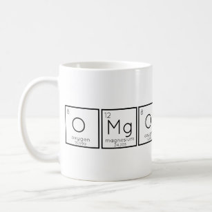 OMG, oxygen magnesium periodic table Pun Coffee Mu Coffee Mug