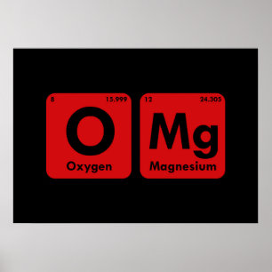 OMG Periodic Table Poster