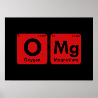 OMG Periodic Table Poster