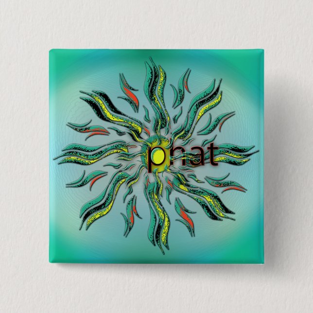 OMG! phat 15 Cm Square Badge (Front)
