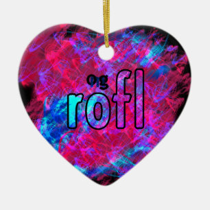 OMG! rofl Ceramic Tree Decoration