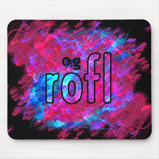 OMG! rofl Mouse Pad (Front)