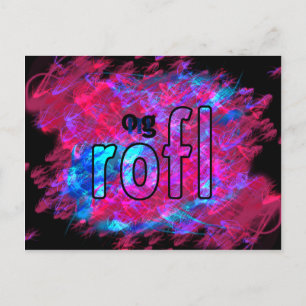 OMG! rofl Postcard
