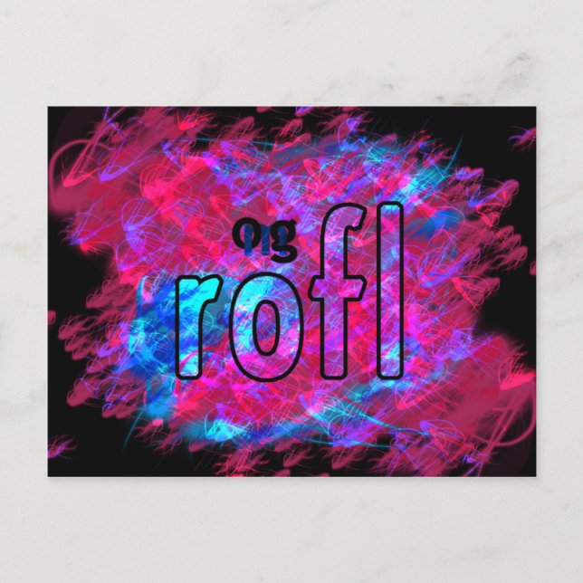 OMG! rofl Postcard (Front)
